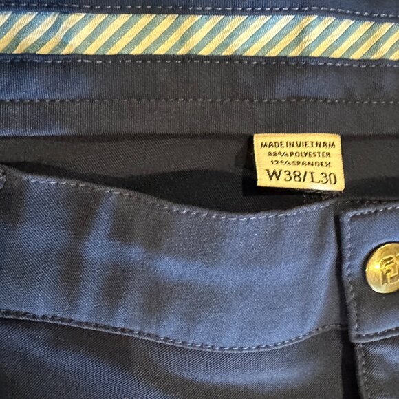 FootJoy men's golf pants, rich royal blue, 38" x 30", great used condition! - Picture 1 of 6